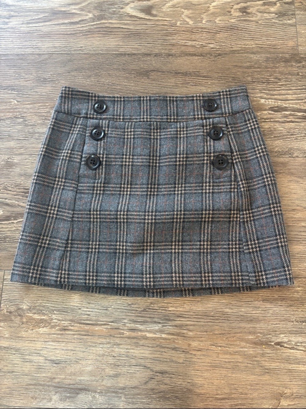 GAP Plaid Button-Front Mini Skirt Women's Size 4 (estimated)